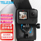 TELESIN大疆a(chǎn)ction4 5pro肩帶背包夾適配gopro12 13背包帶支架背包固定夾ace pro雙肩包固定拍攝支架