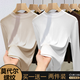 勛貍粑【兩件裝】半高領(lǐng)打底衫女莫代爾內搭肌理感長(cháng)袖T恤女裝春秋冬款 杏色+白色【兩件裝】 XL 建議115-130斤