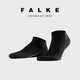FALKE德國鷹客進(jìn)口 Cool24/7 男士棉襪四季商務(wù)透氣短筒輕薄純色13257 3000- black- 1雙 均碼 39-40