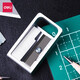 得力（deli）金屬卷筆刀 鋅合金削筆器削筆刀 辦公學(xué)生文具兒童卷筆器轉筆刀鉛筆刀 長(cháng)方形款 卷筆刀(銀色)(只)