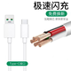 馳界充電線(xiàn)適用于oppo閃充4A數據線(xiàn)快充 R9sPlus/R11s/R15/R17/A79手機 【2米2條】Type-c閃充線(xiàn)