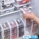 nakaya日本冰箱保鮮盒塑料密封食品級收納盒水果冷凍餃子盒大號儲物 冰箱冷凍盒【日本產(chǎn)】 5件套 1.1L