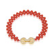 珍珊琥 紅色珊瑚手鏈 佩戴氣質(zhì)優(yōu)雅 時(shí)尚顯氣質(zhì)珠寶
