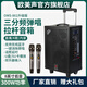 歐美聲 861戶外音響K歌專用大功率三分頻廣場舞藍牙音箱專業(yè)唱歌便攜式官方8英寸演出拉桿音箱帶無線話筒 861升級版8寸300W（拉桿款） 2個無線話筒+大禮包