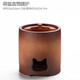 唐豐（TANGFENG）罐罐茶煮茶器戶(hù)外庭院新中式陶罐圍爐煮茶神器碳爐燒水壺煮茶套裝 萌貓直筒碳爐
