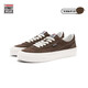 VISION STREET WEAR官方 FLAT TOP栗子棕低幫經(jīng)典翻毛皮帆布鞋男女街頭滑板鞋 咖啡色 40