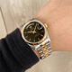 【二手99新】帝舵男自動(dòng)機械表徑36mm 王子型系列18k黃金日歷星期夜光顯示100米防水手表 【m76213-0010黑盤(pán)-條釘刻度】
