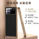 玩出色【真皮定制】小米mixfold3手機(jī)殼小米fold3折疊屏保護(hù)套真皮套電鍍?nèi)浪な謾C(jī)套男女 小米mix fold3真皮【炫酷黑】電鍍金邊荔枝紋