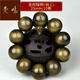 梵鳴金絲楠木手串陰沉木 四川老料水波紋烏木 男士文玩佛珠手鏈 25MM/金絲楠木/金絲綠料吉祥結(jié)款