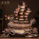 禾笙堂一帆風(fēng)順?lè )埓瑪[件開(kāi)業(yè)禮品招財龍年辦公室桌面裝飾開(kāi)業(yè)禮品 中號一帆風(fēng)順 長(cháng)約40*14*41cm