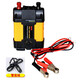 NFA紐?？怂?車(chē)載逆變器12V轉220V 200w 小功率家用轎車(chē)用升壓器 修正弦波 功率200W  7822 點(diǎn)煙器線(xiàn)+夾子線(xiàn)