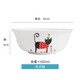 思佰得（AIBAIDER）可愛(ài)卡通碗骨瓷米飯碗6英寸碗兒童餐具陶瓷碗面碗單個(gè)裝 點(diǎn)點(diǎn)貓6英寸面碗