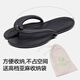 果洛菲（GUOLUOFEI）折疊旅行拖鞋男便攜式夏游泳出差女旅游人字拖鞋 黑色 M(39-41)