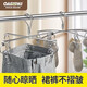 OASISWJ曬襪子架夾子多頭不銹鋼晾衣架防風(fēng)十字褲架夾內衣褲學(xué)生宿舍神器 出口優(yōu)品：4夾褲夾（兩只裝）
