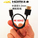 適用于索尼微單A73 A7R3 A7M3 A7R4 A7M2 a7s2高清線相機(jī)接監(jiān)視器電視連接線 Micro HDMI線2.0版 4K  1米細(xì)線