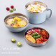 美廚（MAXCOOK）304不銹鋼泡面碗 學(xué)生飯盒餐杯大容量泡面杯 帶蓋防漏防燙耐摔 900ml北歐藍(lán)
