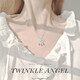 Twinkle Angel平安長(cháng)命鎖鈴鐺轉運項鏈女士鎖骨鏈S925銀輕奢時(shí)尚情人節生日禮物 平安鎖項鏈