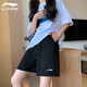 李寧（LI-NING）運(yùn)動(dòng)短褲女夏季速干高腰顯瘦潮流褲子五分褲學(xué)生運(yùn)動(dòng)褲健身熱褲 標(biāo)準(zhǔn)黑【速干】 XL(180)