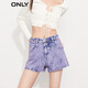 ONLY短款牛仔褲女|123143011 H81 藍(lán)紫色水洗 160/64A/SR