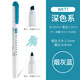 斑馬牌（ZEBRA）新色淡色系列雙頭熒光筆標(biāo)記筆記號(hào)wkt7 煙灰藍(lán)/MSB 1支裝