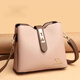 袋鼠魔方專(zhuān)柜包包女包軟皮2025七夕單肩斜跨包水桶包大容量高級感媽媽包 卡其色【禮袋+手拿包+卡包】