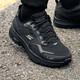 斯凱奇（Skechers）男鞋夏季2025新款休閑運(yùn)動(dòng)鞋輕便透氣軟底網(wǎng)面鞋黑武士跑步鞋男 黑色-BKCC 42