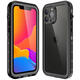 銀悅（YINYUE） iphone13promax手機(jī)殼防水360度前后透明軟膜硅膠軟邊鏡頭全包防摔 蘋(píng)果13ProMax 6.7寸*黑色