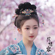 漢服發(fā)飾全套流蘇發(fā)簪明制飾品燒藍頂簪發(fā)梳發(fā)釵古風三件套頭飾 【花想容】三件套