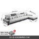 創(chuàng)繁沙發(fā)現(xiàn)代科技布沙發(fā)組合簡(jiǎn)約小戶型客廳布藝沙發(fā)佛山家具 五人位3.35米+互換貴妃 乳膠+海綿座包/麻布