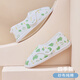 咕羊羊月子鞋可調節春夏秋產(chǎn)后拖鞋包跟厚底防滑孕婦拖鞋 【純棉紗布】綠色奶牛 L(適合37碼~38碼)