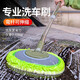 悅卡（YUECAR）洗車(chē)拖把洗車(chē)刷可伸縮長(cháng)桿汽車(chē)撣子擦車(chē)清潔刷子除塵撣汽車(chē)用品 洗車(chē)刷-灰綠色