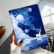 稻草屋 iPadair5保護套2022款ipad5蘋(píng)果平板電腦皮套Air第五代防摔A2588保護殼 夢(mèng)幻宇宙鹿【配鋼化膜】 iPad 2022 10代  (10.9英寸)