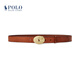 Polo Ralph Lauren 拉夫勞倫 Polo ID 女配 經(jīng)典款橢圓形搭扣腰帶RL52696 200-棕色 97cm