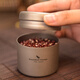 必唯（BOUNDLESS VOYAGE）純鈦迷你旅行茶葉罐便攜花茶隨身小號茶盒儲物罐大號罐子不密封 80ml Ti3208D 裝茶葉約20g