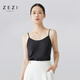 ZEZI22姆米重磅桑蠶絲小吊帶白色真絲背心女夏季新款西裝洋氣打底內(nèi)搭 黑色 92%桑蠶絲 M (100-115斤)