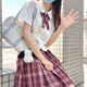 【JK制服官方】正版JK制服套裝學(xué)院風(fēng)格裙水手裙全套百褶裙女學(xué)生日系不良少女正統(tǒng)校服童女 紅囚鳥+領(lǐng)結(jié)+短袖襯衫 L【尺碼偏小】