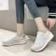 新百倫春秋季574運動(dòng)鞋女鞋透氣軟底跑步鞋新款百搭學(xué)生百搭休閑鞋 淺灰色 39 腳寬腳胖多拍一碼