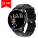 2024新款watch3太空人可接打電話智能手環(huán)GT3proABDT Q3 Max黑皮【送黑膠表帶+全屏膜】