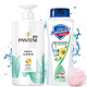 潘婷絲質(zhì)順滑氨基酸洗發(fā)水沐浴露套裝組合裝柔亮順滑干枯毛躁洗發(fā)露 絲質(zhì)順滑洗500g+金銀花沐360g