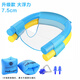 浪千競學(xué)游泳裝備用品浮椅浮漂浮板浮排水上玩具浮床游泳圈浮力棒海綿棒 套裝浮椅雙網(wǎng)兜藍(lán)+黃7.5