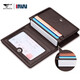 七匹狼商務(wù)名片夾卡包男士真皮大容量卡片包女卡夾牛皮超薄小卡套 啡色