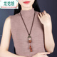 龍姑娘復古項鏈女民族風毛衣鏈長款菩提子百搭掛件簡約吊墜裝飾裙子配飾 圖片款   90cm 自封袋包裝