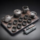康樂品 龍騰紫砂功夫茶具套裝 家用原礦紫砂壺茶杯茶盤整套泡茶具禮盒裝 紫砂茶具龍騰四海13頭+千川盤