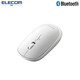 宜麗客（ELECOM）鼠標(biāo)無線鼠標(biāo)藍(lán)牙4.2鵝卵石便攜辦公兒童鼠標(biāo)臺式筆記本舒適握感 藍(lán)牙款 白色  電池款