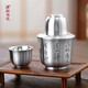 斑錫·龍純錫手工溫酒壺三才燙酒壺復(fù)古溫酒器家用中式暖酒壺 三才溫酒壺1壺2杯