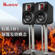 ibass CombMax II代有源監(jiān)聽音箱 發(fā)燒2.0書架藍(lán)牙音響電視投影電腦低音炮對箱家庭影院 典雅黑【帶支架套裝】