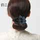 俏三歲 發(fā)夾大號(hào)橫夾一字夾媽媽優(yōu)雅氣質(zhì)馬尾韓式花朵后腦勺盤發(fā)彈簧夾 藏青色