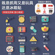 締晶抓周用品男女寶1一周歲套裝兔寶寶生日禮物布置道具現(xiàn)代抓鬮玩具 軟膠抓周用品-男寶