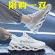 DIBOFEI涼鞋男夏季外穿男鞋沙灘休閑青少年運動軟底開車防滑網(wǎng)面涼拖鞋 白色 42 (260mm)