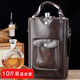 凰巣便攜酒壺304不銹鋼老式酒壺5斤裝大容量戶(hù)外隨身裝酒容器白酒酒瓶 酒壺【贈皮套】約10斤裝 5000ml